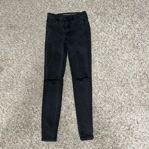 Black American Eagle Super Stretchy Jeans US Size 2
